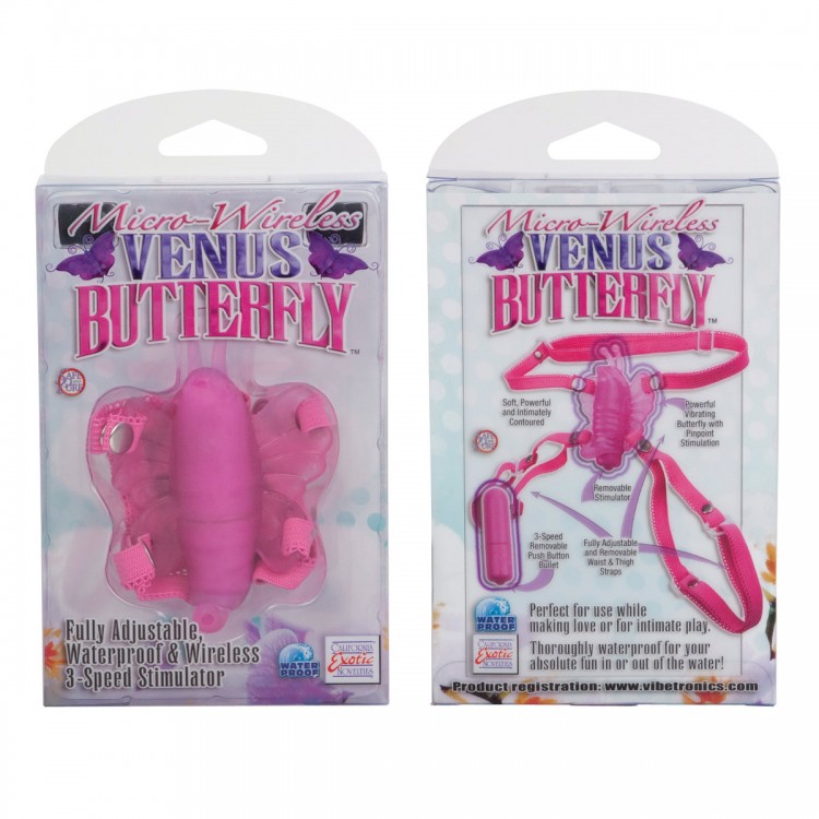Вибробабочка на ремешках Micro Wireless Venus Butterfly Вибробабочка на ремешках Micro Wireless Venus Butterfly