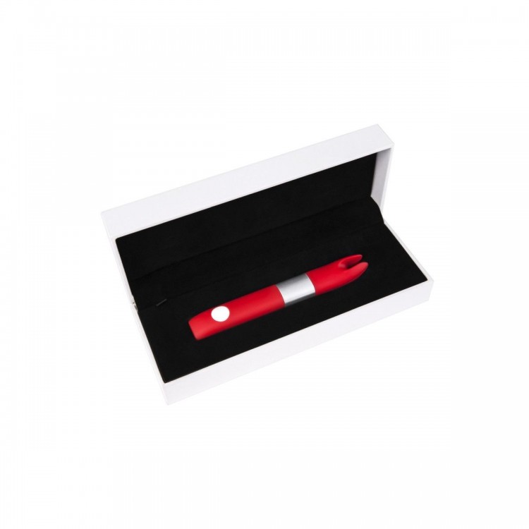 Красный клиторальный вибратор с 4Gb USB памяти и 7 режимами вибрации