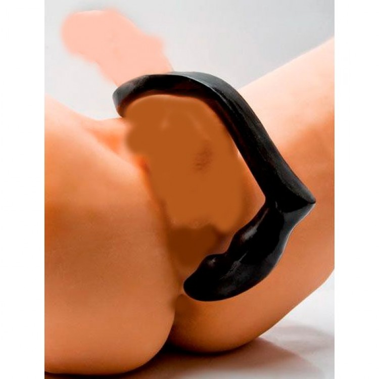 Эрекционное кольцо с анальным стимулятором Down & Dirty 4.5 Tug & Plug Ass Plug & Cock Ring