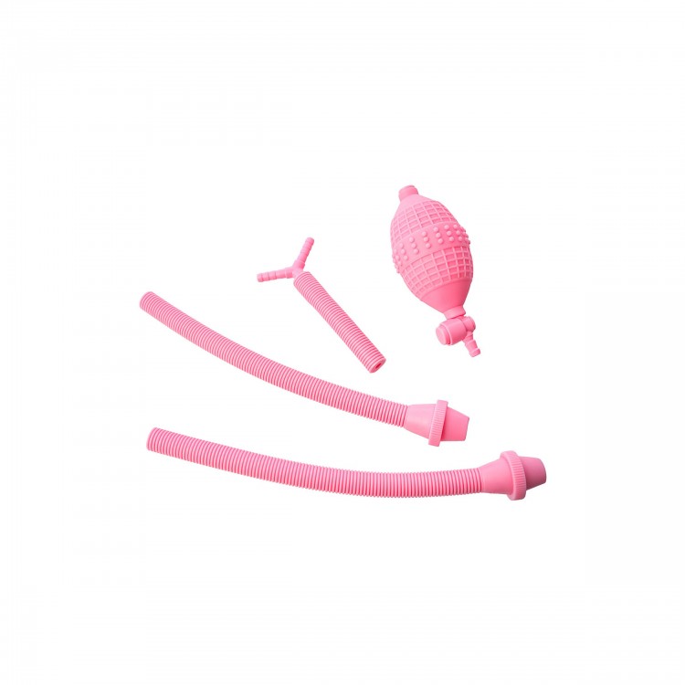 Вакуумный массажёр для груди розового цвета Вакуумный массажёр для груди розового цвета