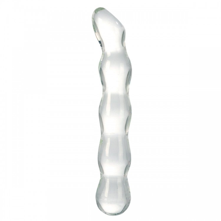 Прозрачный стеклянный стимулятор Berman Ruby Glass Probe - 18 см.