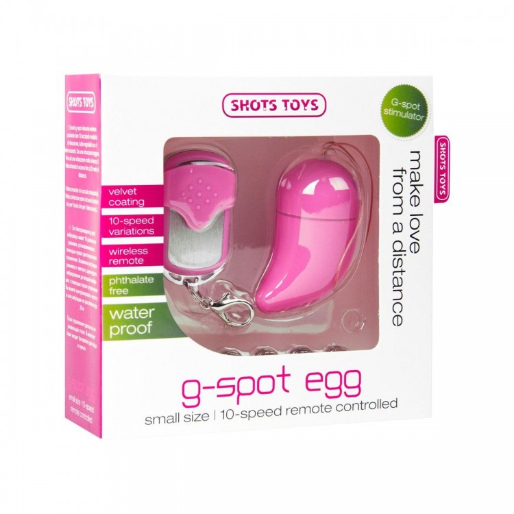 Розовое виброяйцо G-spot Egg Small