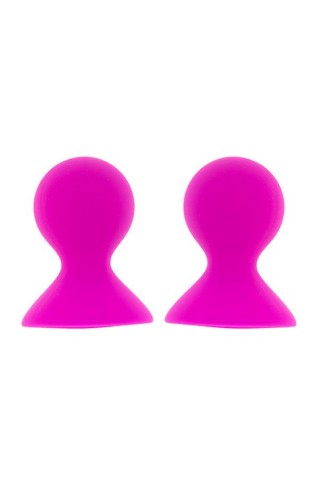 Ярко-розовые помпы для сосков LIT-UP NIPPLE SUCKERS LARGE PINK