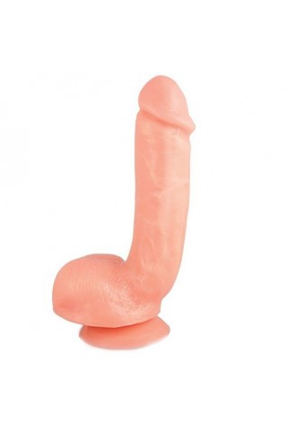 Реалистичный фаллоимитатор с присоской X5 HARD ON BEIGE - 22,2 см.