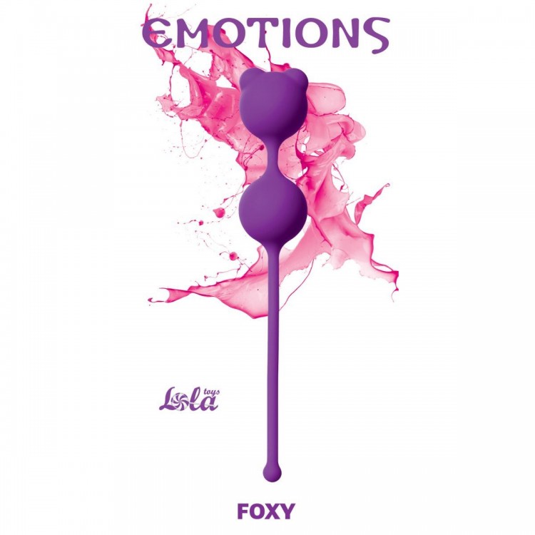 Фиолетовые вагинальные шарики Emotions Foxy