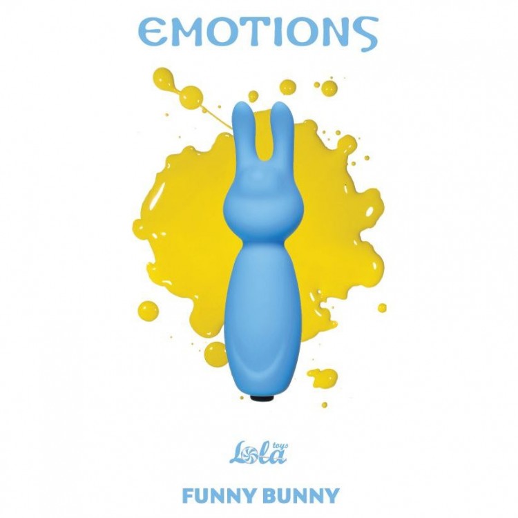 Голубой мини-вибратор Emotions Funny Bunny Голубой мини-вибратор Emotions Funny Bunny