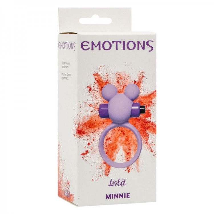 Сиреневое эрекционное виброколечко Emotions Minnie