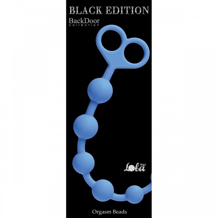 Голубая анальная цепочка Orgasm Beads - 33,5 см. Голубая анальная цепочка Orgasm Beads - 33,5 см.