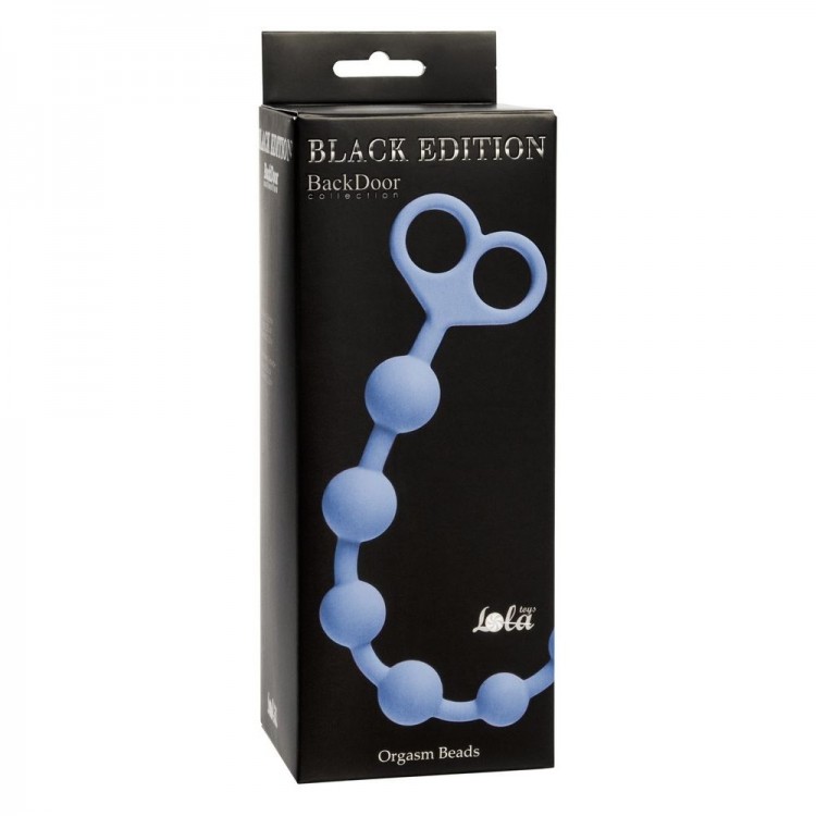 Голубая анальная цепочка Orgasm Beads - 33,5 см. Голубая анальная цепочка Orgasm Beads - 33,5 см.