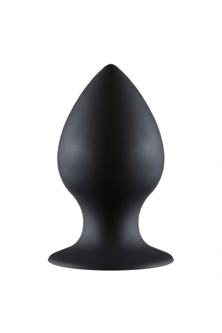 Чёрная анальная пробка Thick Anal Plug Medium - 9,5 см.