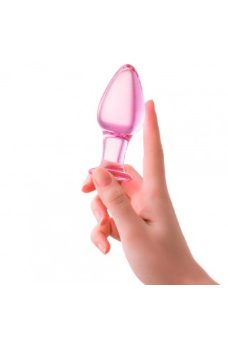 Стеклянная анально-вагинальная пробка - 11 см.