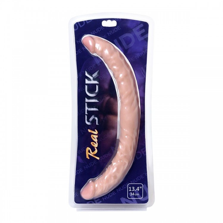 Двусторонний фаллоимитатор Realstick Nude - 42,5 см.