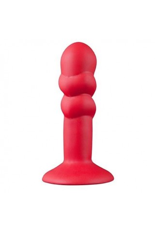 Красная анальная пробка SHOVE UP 5INCH SILICONE BUTT PLUG RED - 12,7 см.