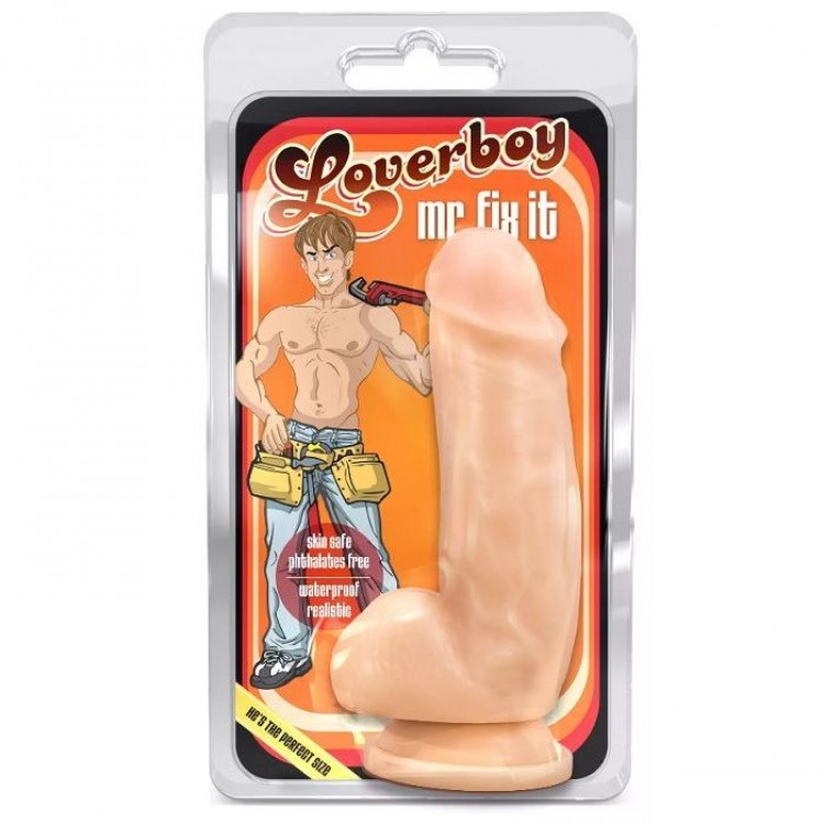 Телесный фаллоимитатор Mr. Fix it - 17,8 см.