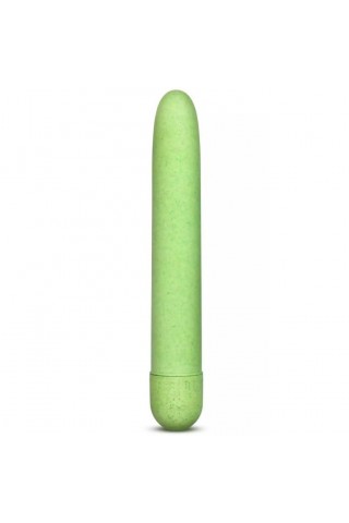 Зелёный биоразлагаемый вибратор Eco - 17,8 см.