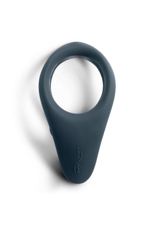 Чёрное эрекционное виброкольцо We-vibe Verge