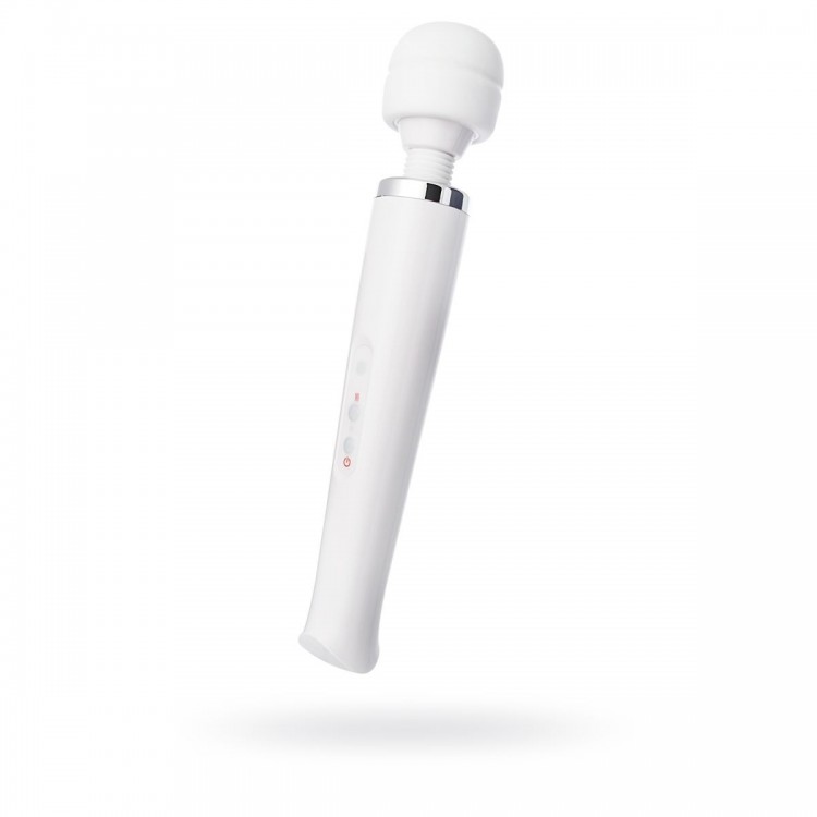 Белый вибратор-жезл Super massager - 32 см.
