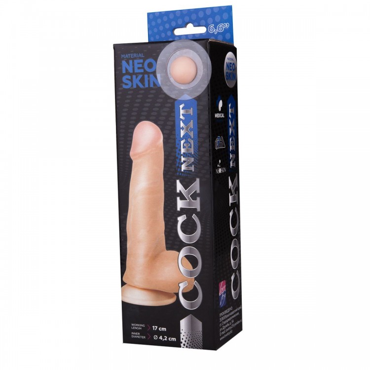 Фаллоимитатор COCK NEXT 6" с подошвой-присоской - 18,5 см.