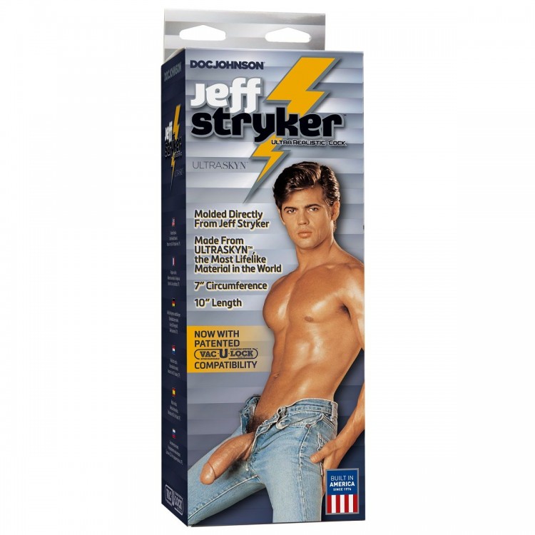 Фаллоимитатор Jeff Stryker ULTRASKYN 10" Realistic Cock with Removable Vac-U-Lock Suction Cup - 25,6 см.