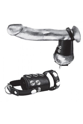 Кольцо на член и мошонку Cock Ring With 2" Ball Stretcher And Optional Weight Ring