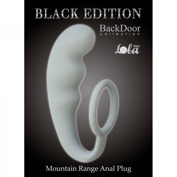 Серое эрекционное кольцо с анальным стимулятором Mountain Range Anal Plug Серое эрекционное кольцо с анальным стимулятором Mountain Range Anal Plug
