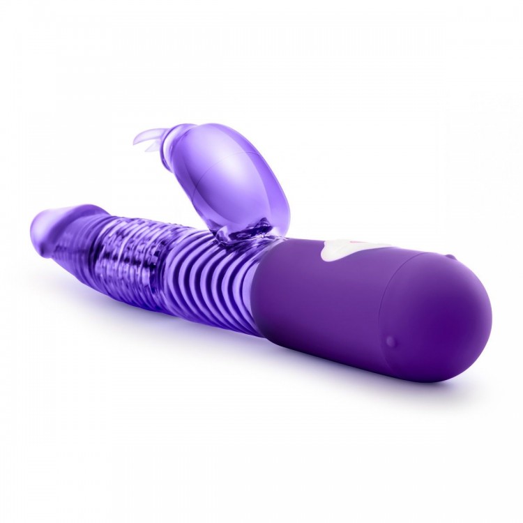 Фиолетовый вибратор с клиторальной стимуляцией Luxe Rabbit 2 - 26 см. Фиолетовый вибратор с клиторальной стимуляцией Luxe Rabbit 2 - 26 см.