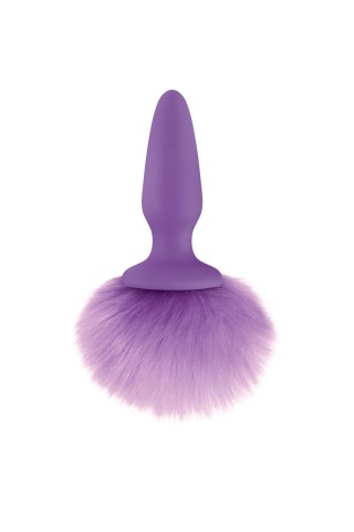 Фиолетовая анальная пробка с фиолетовым заячьим хвостом Bunny Tails Purple