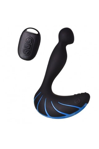 Чёрно-синий массажер простаты Erotist Third