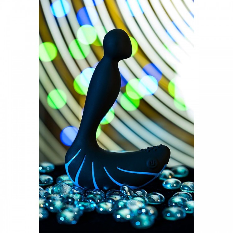 Чёрно-синий массажер простаты Erotist Third