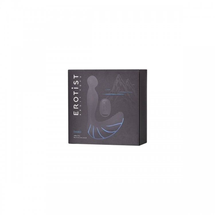 Чёрно-синий массажер простаты Erotist Third