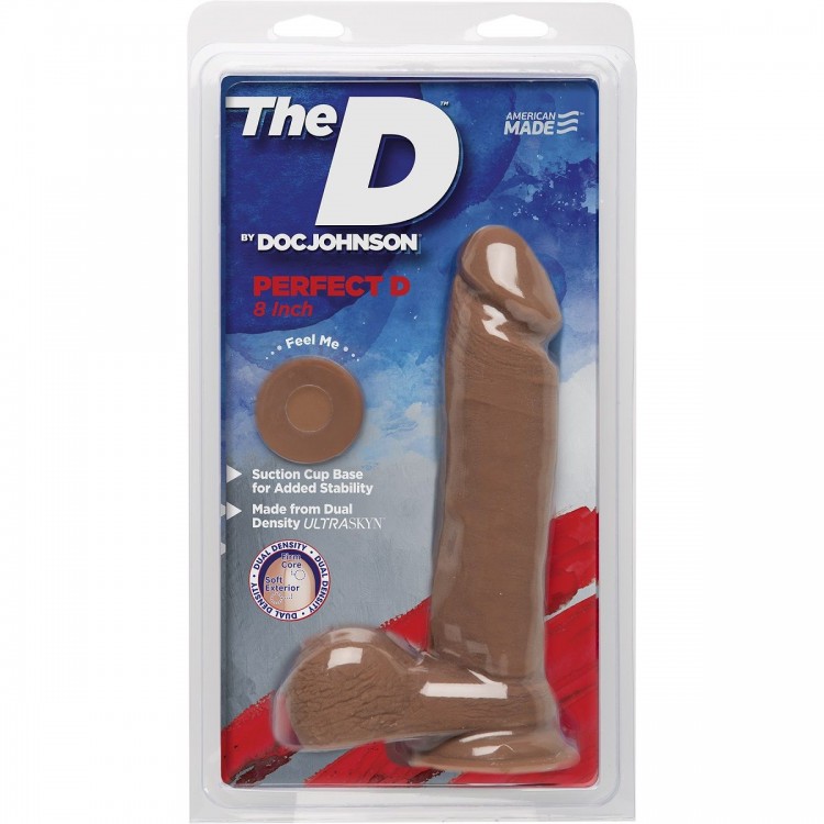 Фаллоимитатор-мулат The D Perfect D 8" Caramel - 20,3 см. Фаллоимитатор-мулат The D Perfect D 8" Caramel - 20,3 см.