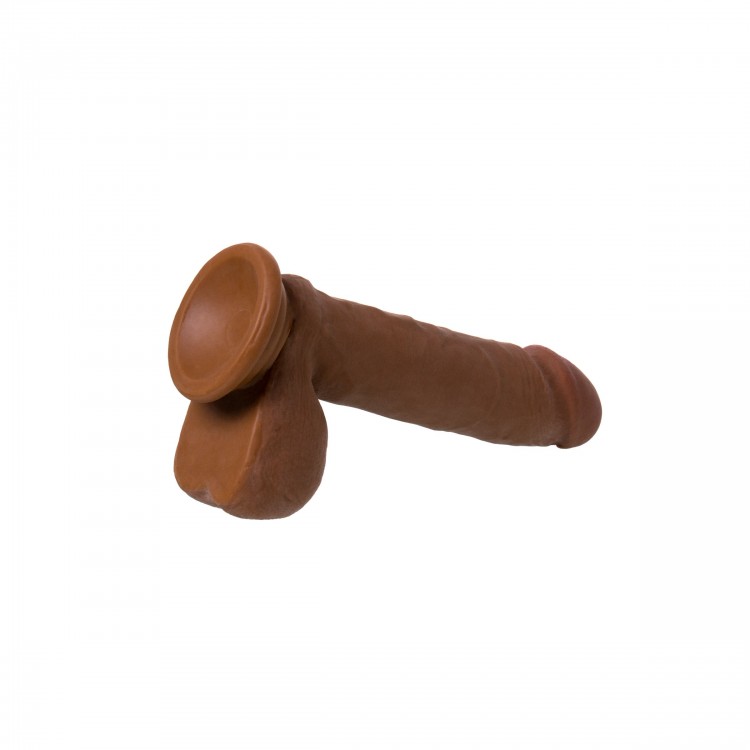 Фаллоимитатор-мулат TOYFA RealStick Elite Mulatto - 21 см. Фаллоимитатор-мулат TOYFA RealStick Elite Mulatto - 21 см.