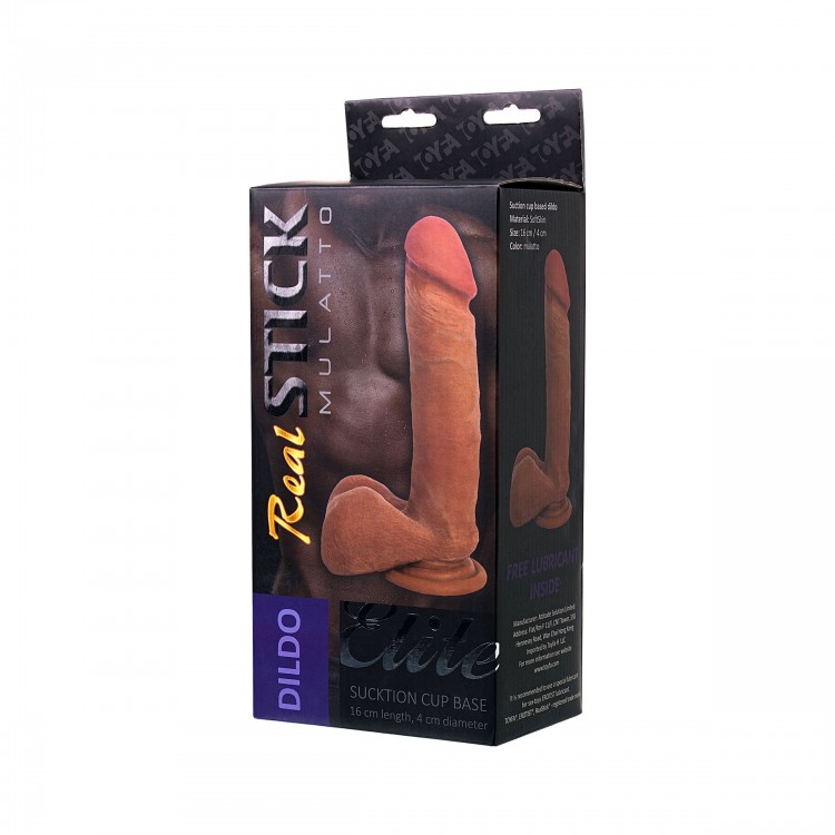 Фаллоимитатор-мулат TOYFA RealStick Elite Mulatto - 21 см. Фаллоимитатор-мулат TOYFA RealStick Elite Mulatto - 21 см.