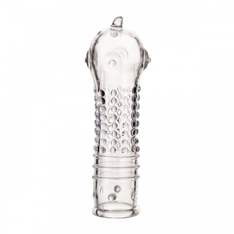 Прозрачная закрытая насадка на пенис TOYFA A-Toys - 14,7 см.