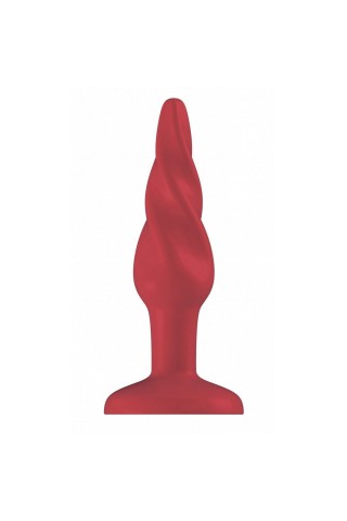 Красная анальная пробка Butt Plug Rounded 3 Inch - 7,6 см.