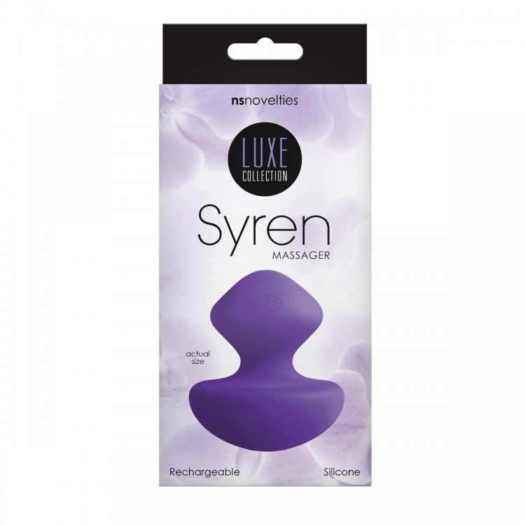 Фиолетовый универсальный вибромассажер Luxe Syren Massager