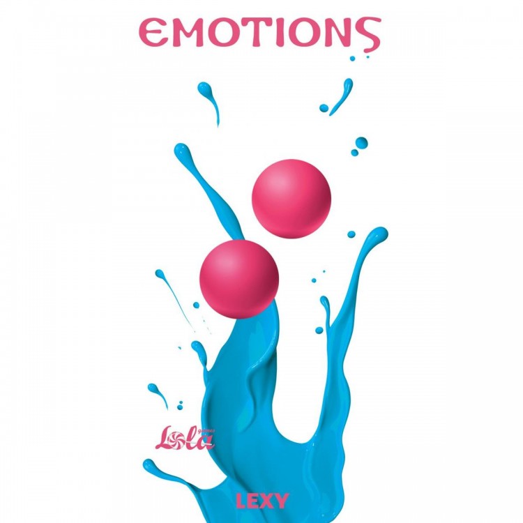 Ярко-розовые вагинальные шарики без сцепки Emotions Lexy Small