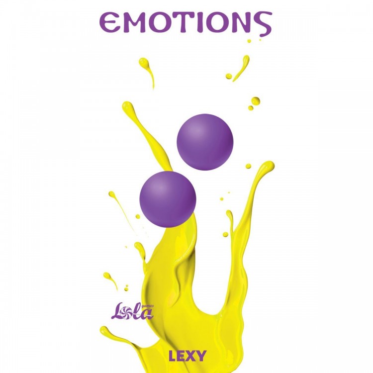 Фиолетовые вагинальные шарики без сцепки Emotions Lexy Small