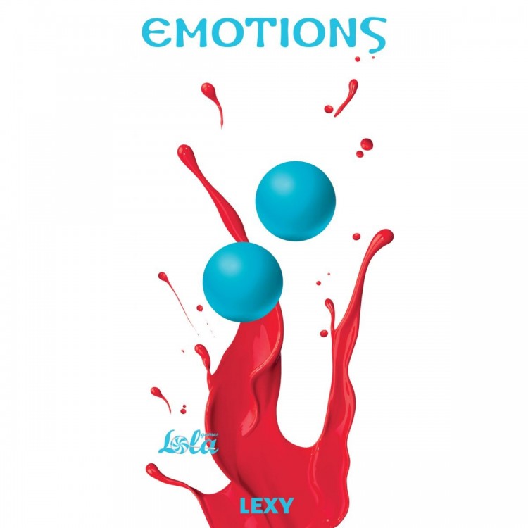 Голубые вагинальные шарики без сцепки Emotions Lexy Small