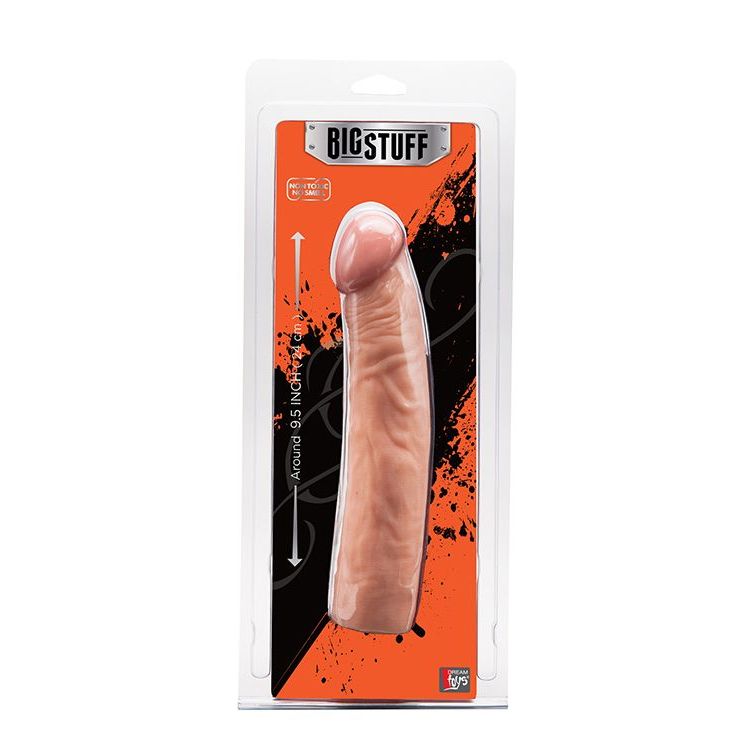 Телесный фаллоимитатор BIGSTUFF DONG 9.5INCH - 24 см. Телесный фаллоимитатор BIGSTUFF DONG 9.5INCH - 24 см.