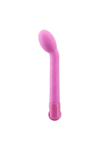 Розовый вибратор G-SPOT для точки G - 19 см.