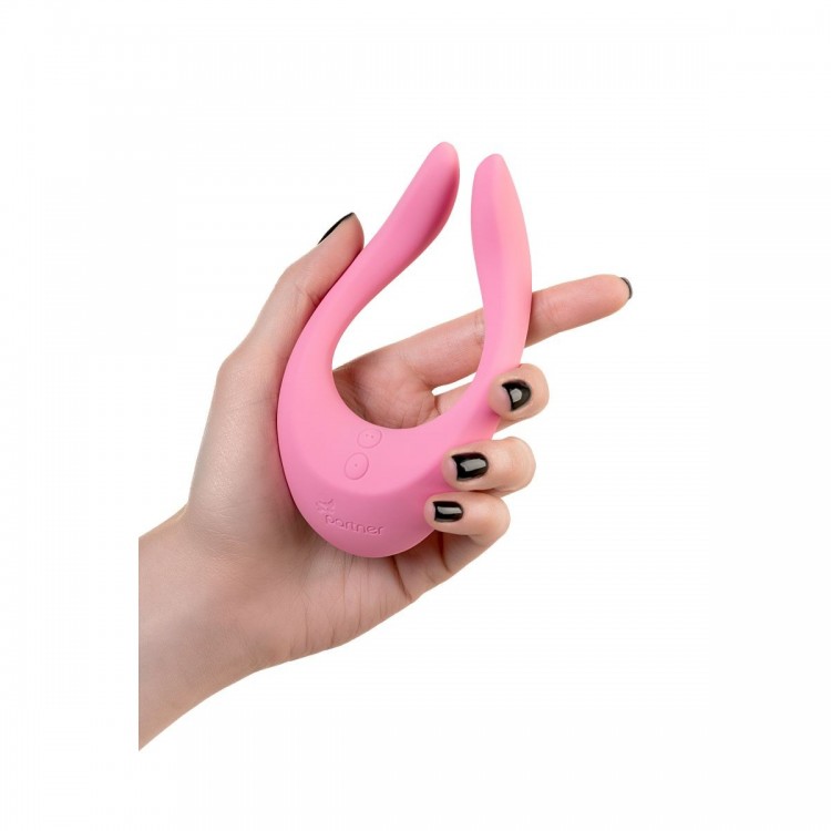 Розовый многофункциональный стимулятор для пар Satisfyer Endless Joy