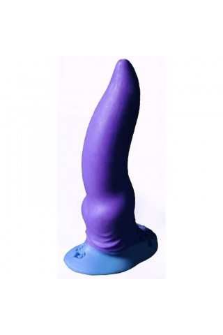 Фиолетовый фаллоимитатор "Зорг mini" - 17 см.