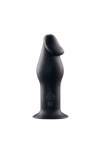 Черный анальный вибромассажер 5INCH RECHARGEABLE BUTTPLUG - 12,7 см.