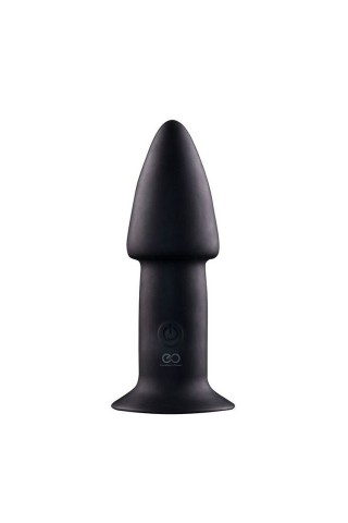 Черный анальный вибратор 5INCH RECHARGEABLE BUTTPLUG - 12,7 см.