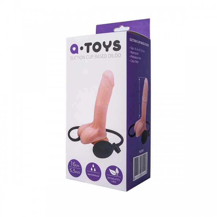 Реалистичный телесный фаллоимитатор A-Toys - 20 см. Реалистичный телесный фаллоимитатор A-Toys - 20 см.