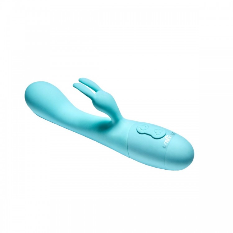 Голубой вибратор Naya с клиторальным отростком - 18,3 см. Голубой вибратор Naya с клиторальным отростком - 18,3 см.