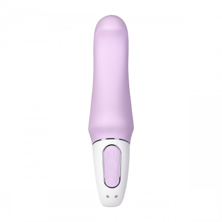 Сиреневый вибратор Satisfyer Charming Smile - 18,5 см.