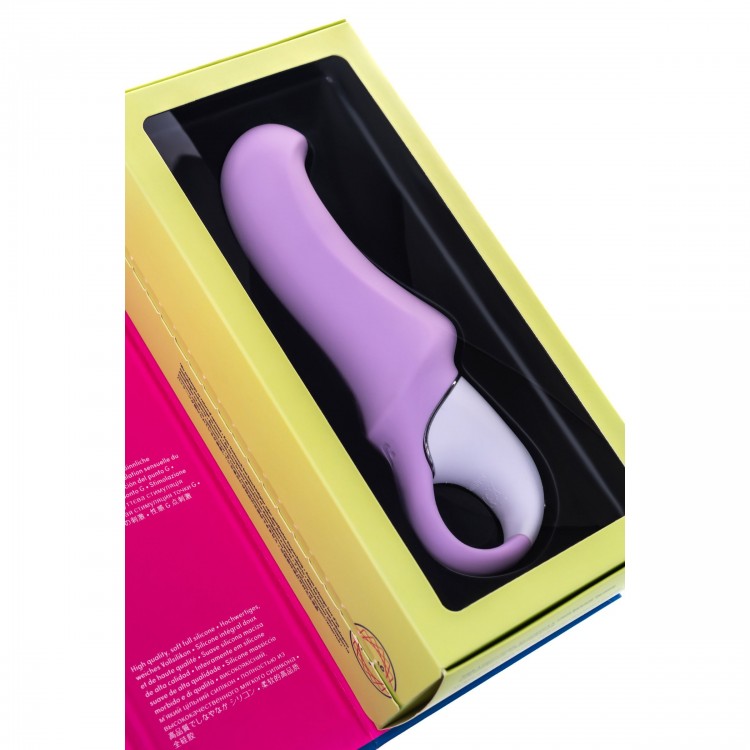 Сиреневый вибратор Satisfyer Charming Smile - 18,5 см.