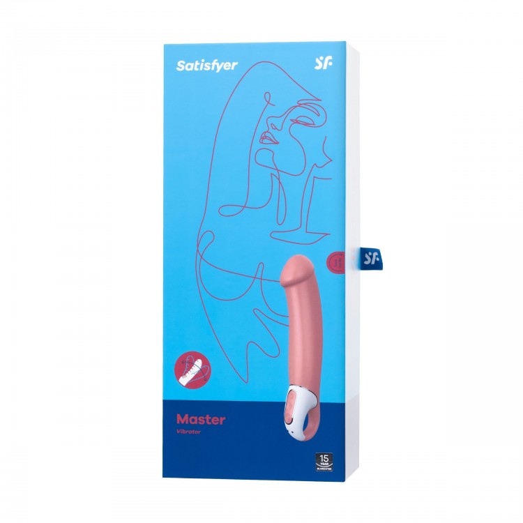 Перезаряжаемый вибратор Satisfyer Master - 23,5 см.